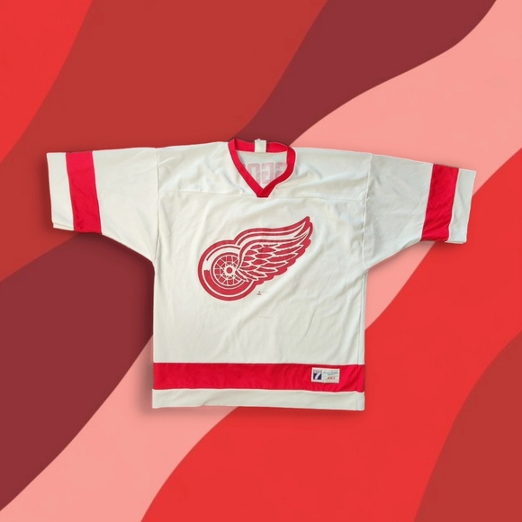 1990s Chris Osgood short sleeve Detroit Red Wings Jersey - Picture 1 of 4